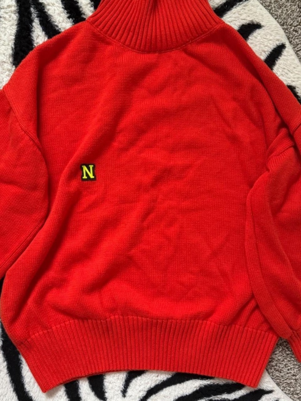 No nonsense womens red and orange jumper